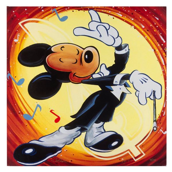 A "Maestro Mickey" Canvas Print by Trevor Carlton & Stephen Reis.