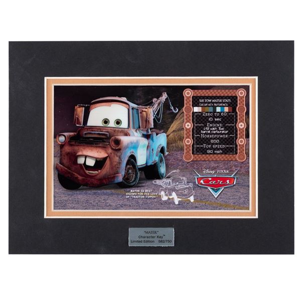 A "Mater" Character Key Laser Art Cel.