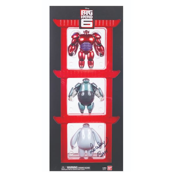 A Set of  Big Hero 6 Figures Signed by Lorelay Bove.