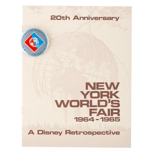 A World's Fair 20th Anniversary Retrospective Book & Pin.
