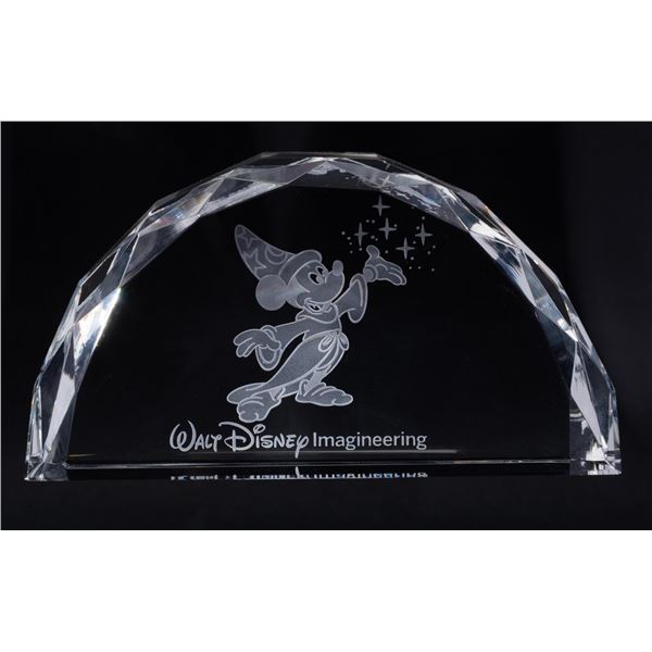 A Walt Disney Imagineering Paperweight.