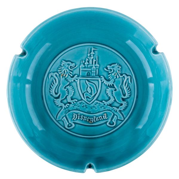 An Early Disneyland Crest Ashtray.