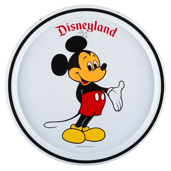 A Disneyland Souvenir Mickey Mouse Tray.