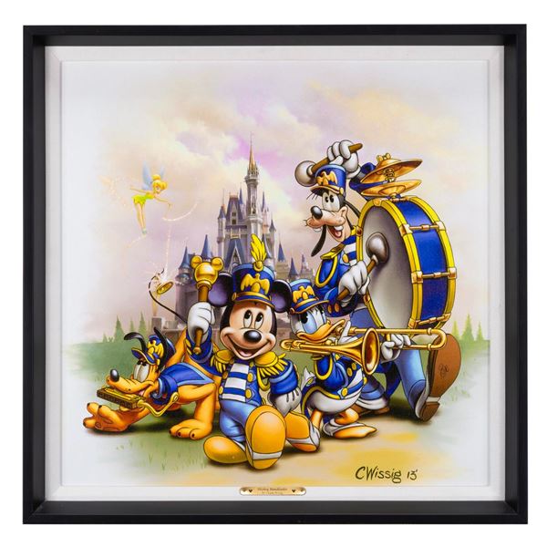 A "Mickey Bandleader" Canvas Print by Charlie Wissig.