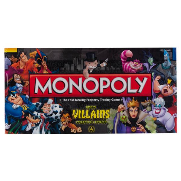 A Disney Villains Collector's Edition Monopoly Game.