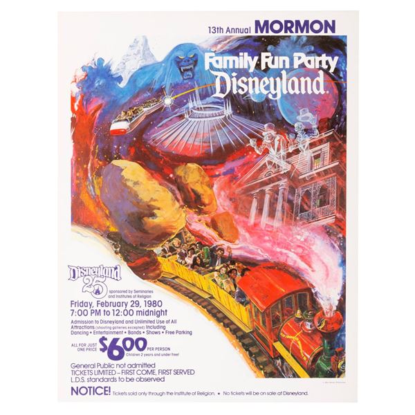 A 1980 Mormon Disneyland Flyer.