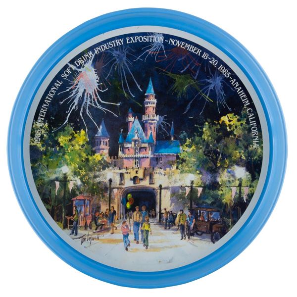 A Rare Soft Drink Industry Expo. at Disneyland Metal Tray.