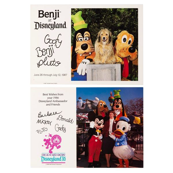 A Pair of Benji and Ambassador Disneyland Cards.