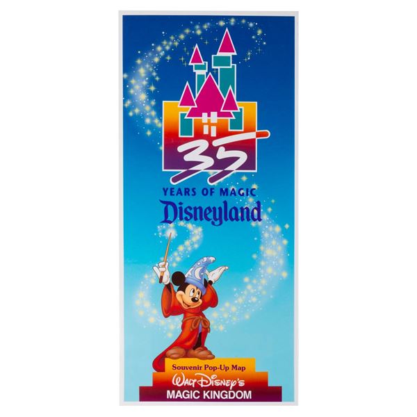 A Disneyland 35 Years of Magic Pop-Up Map.