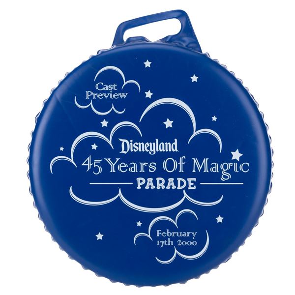 A Disneyland 45 Years Of Magic Cast Parade Cushion.