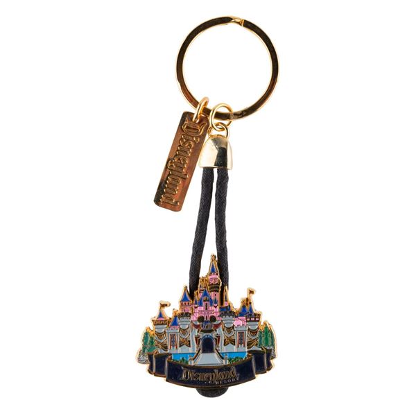 A Disneyland 50th Anniversary Keychain.