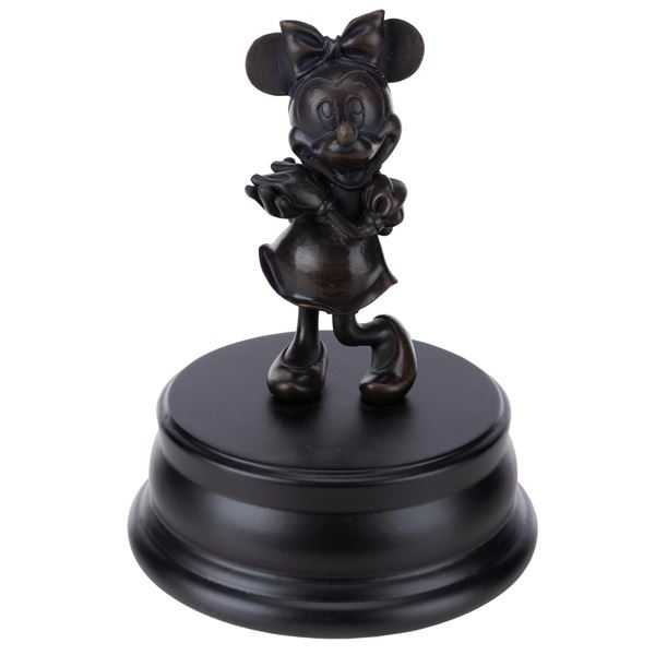 A Minnie Mouse Bronze Statue.