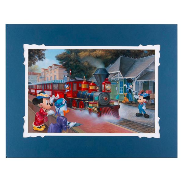 A Disneyland Railroad "Heading West" Print.