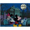 Image 2 : A Haunted Mansion Framed Cel, Print, and Pin.