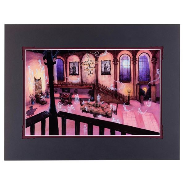 A Haunted Mansion "Swinging Wake" Print.