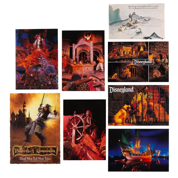 A Collection of Pirates of the Caribbean Postcards.