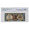 Image 1 : A Rare Uncirculated $1 "Pirates of the Caribbean" Disney Dollar.