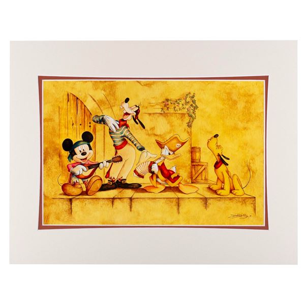 A Mickey and Friends "A Pirates Life" Print.