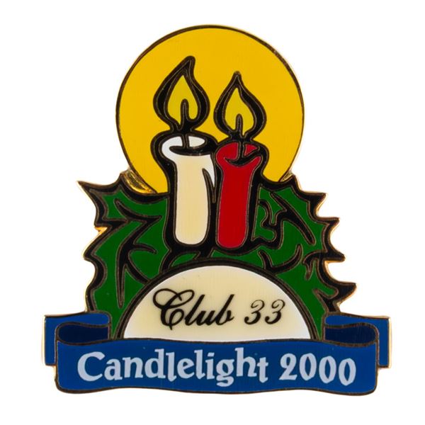 A Club 33 Candlelight 2000 Pin.