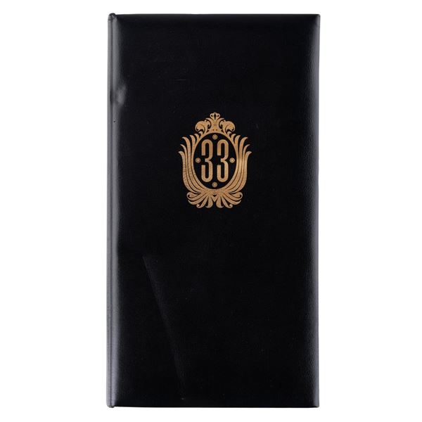 A Club 33 Check Folder.