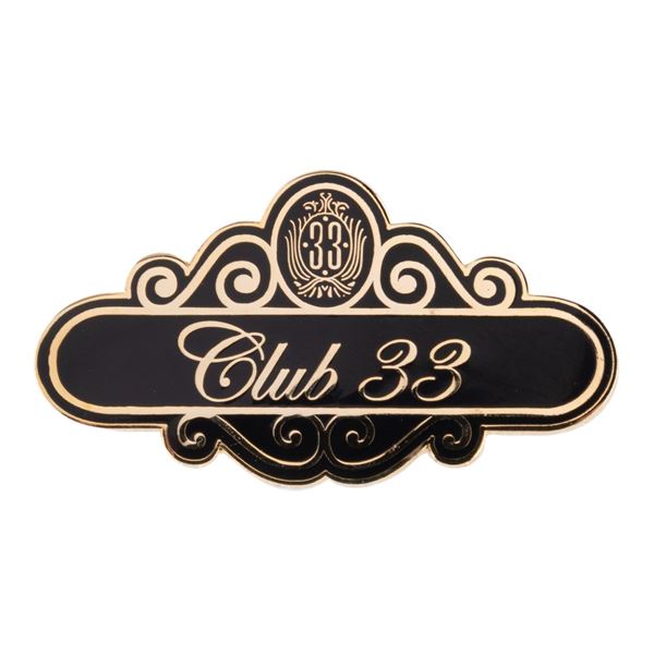 A Club 33 LE 500 Name Badge Pin.