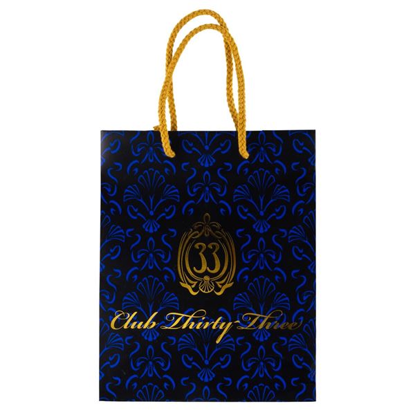 A Club 33 Patterned Shopping Bag.