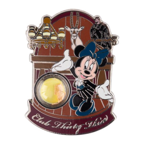 A Club 33 "Piece of History" Pin.