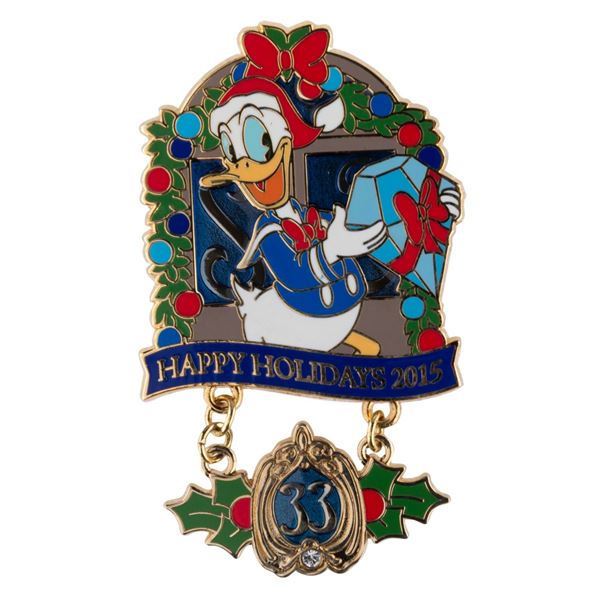 A Club 33 Happy Holidays 2015 Donald Pin.