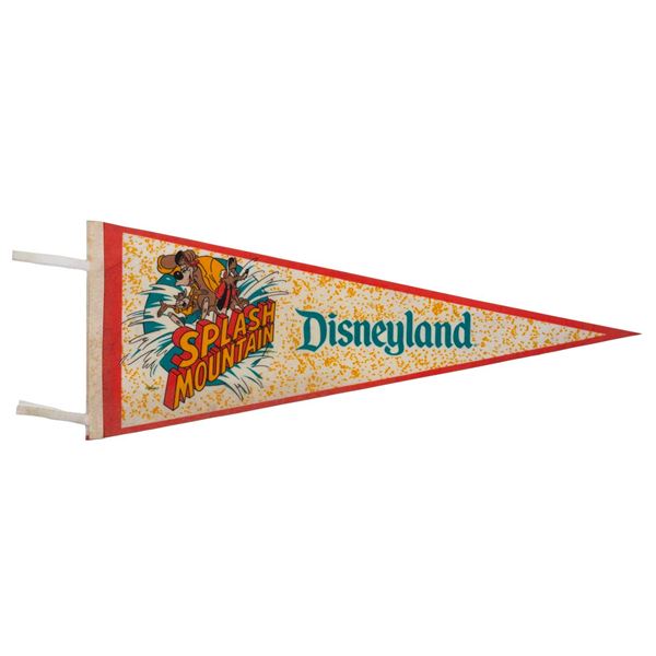 A Disneyland Splash Mountain Pennant.