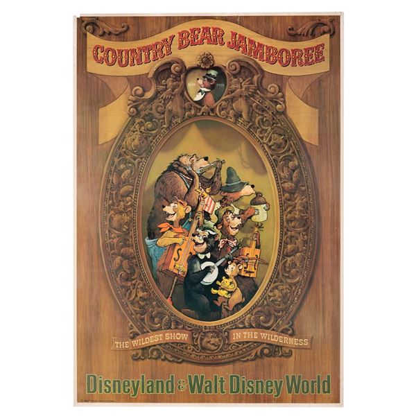 A Country Bear Jamboree Attraction Poster.