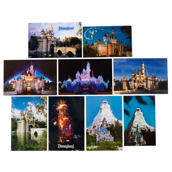 A Set of Sleeping Beauty Castle Postcards.
