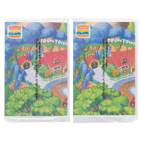 A Pair of "Mickey's Toontown" Burger King Kids Club Maps.
