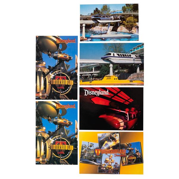 Six Tomorrowland Postcards.