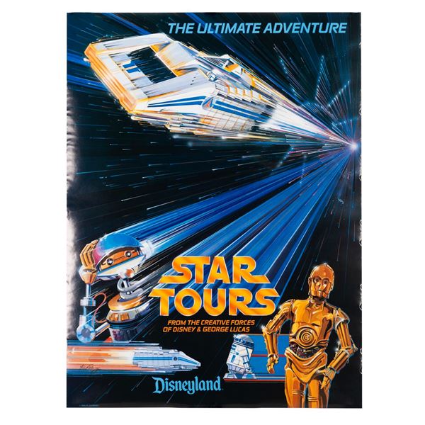 A 1986 Disneyland Star Tours Souvenir Poster.
