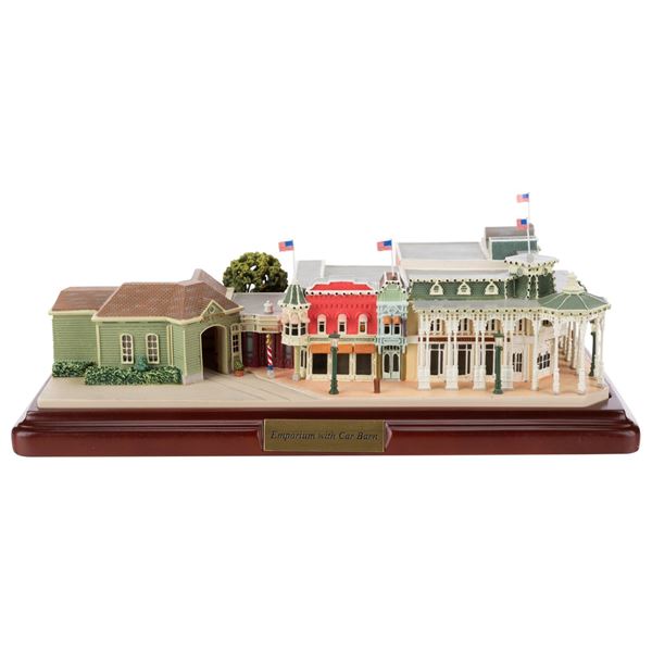 A First Edition Olszewski Walt Disney World Emporium with Car Barn.