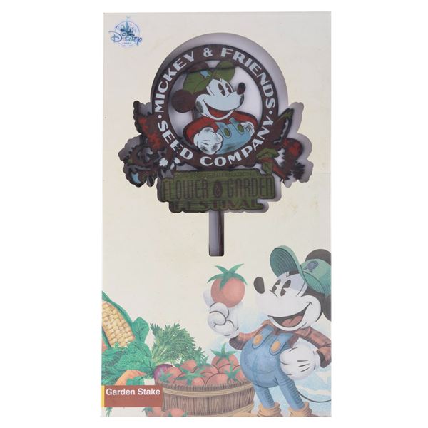 A Mickey Mouse Epcot Flower & Garden Stake.