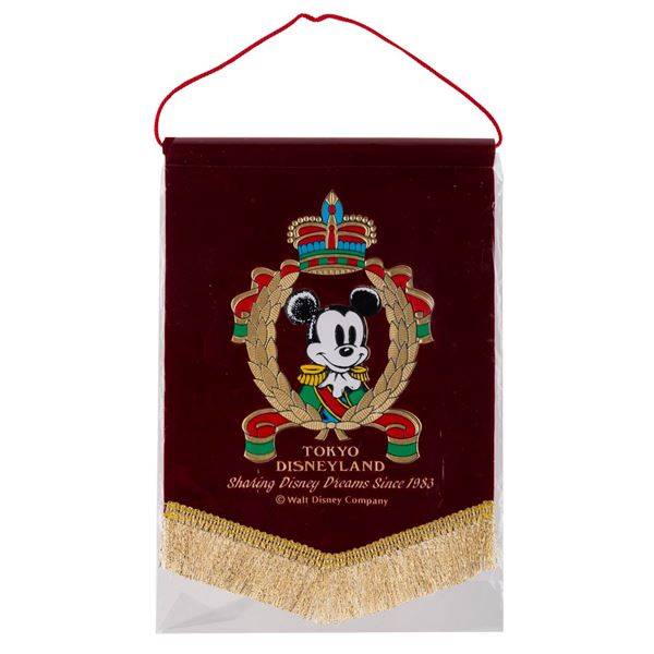 A Tokyo Disneyland Souvenir Banner.