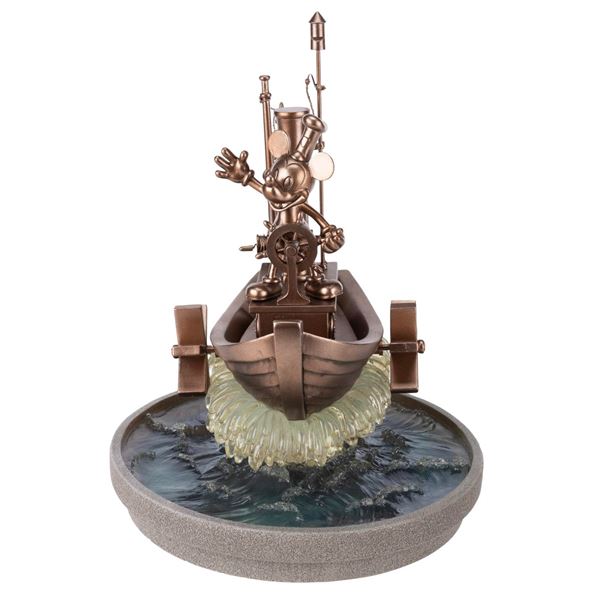 A Shanghai Disney "Steamboat Willie" Sculpture.