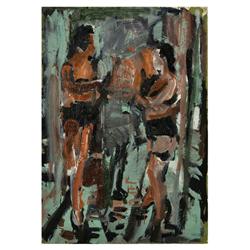 Roger Herman - Untitled (Two Figures Standing)