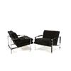 Image 1 : Milo Baughman - Pair of lounge chairs