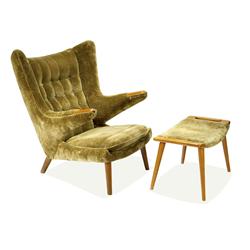 Hans J. Wegner - Papa chair and ottoman