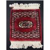 Image 2 : Small Hand Knotted Rug and Misc Collectibles