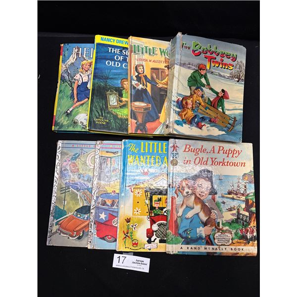 Lot of 8 Midcentury Childrens Hardcover Books