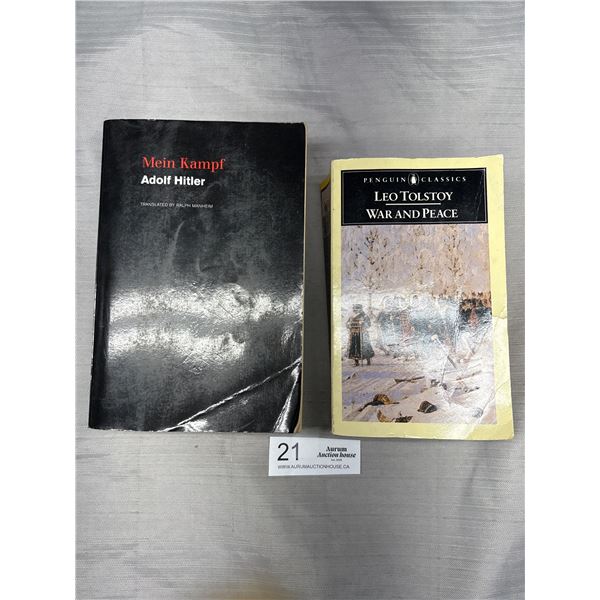 2 Books - Adolf Hitler and War and Peace