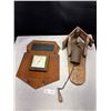 Image 1 : Cool Vintage Patio Décor Lot Cowbell and Rusted Metal Wall Thermometer