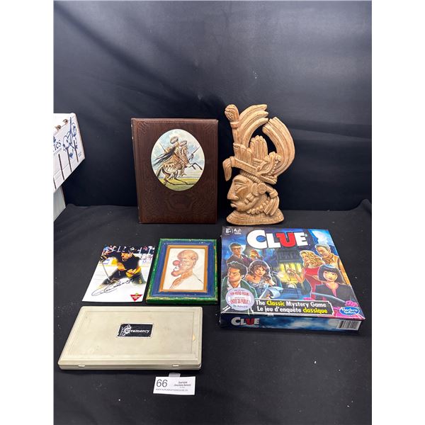 A Vintage Home Lot of Games, Art Work, Canucks etc