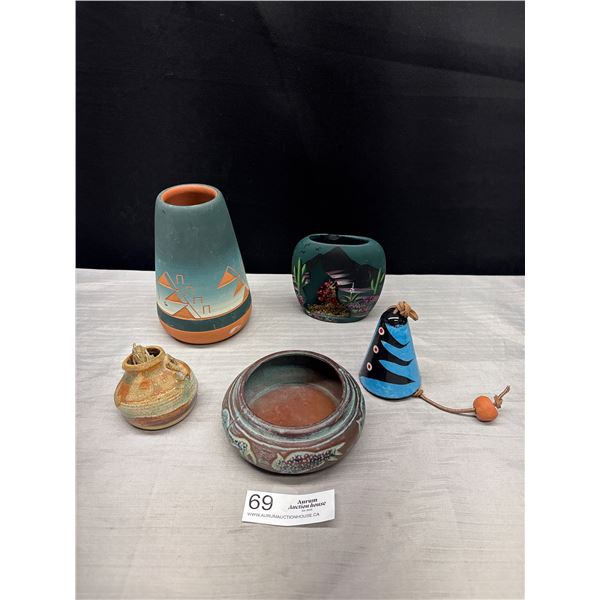 A Nice Lot of Sioux Pottery and Other New Mexico Pottery Pieces