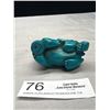 Image 3 : Vintage Turquoise Carved Asian Dragon Estate Piece