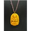 Image 2 : Vintage Genuine Jade Large Carved Goddess Pendant Estate Collection