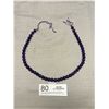 Image 1 : Vintage Purple Jade Beads C.1900's